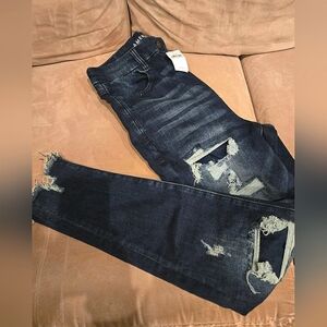 American Eagle High Waisted Distressed Jeans